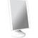 Angle. iHome - 7" x 9" Flat Panel Vanity Mirror with Bluetooth Speaker and USB Charging - White.