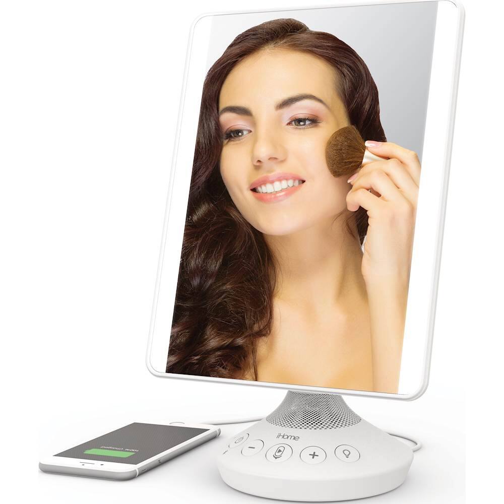 IHome • portable 9” vanity mirror with buy bluetooth