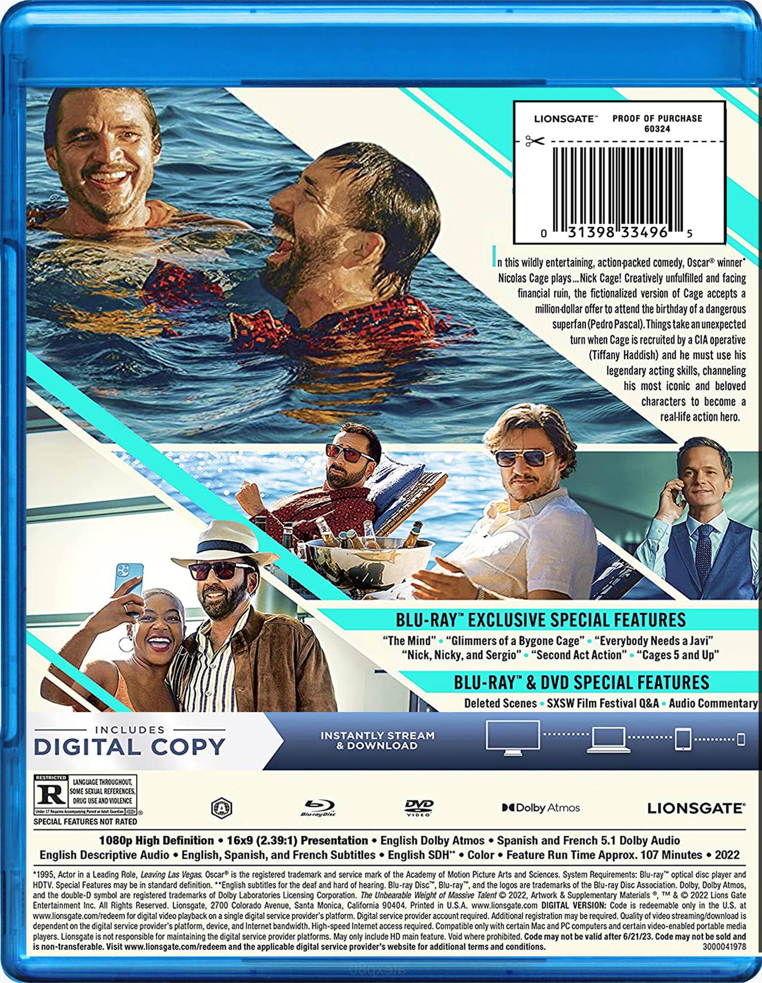 Alt View 1. The Unbearable Weight of Massive Talent   - BLU-RAY.