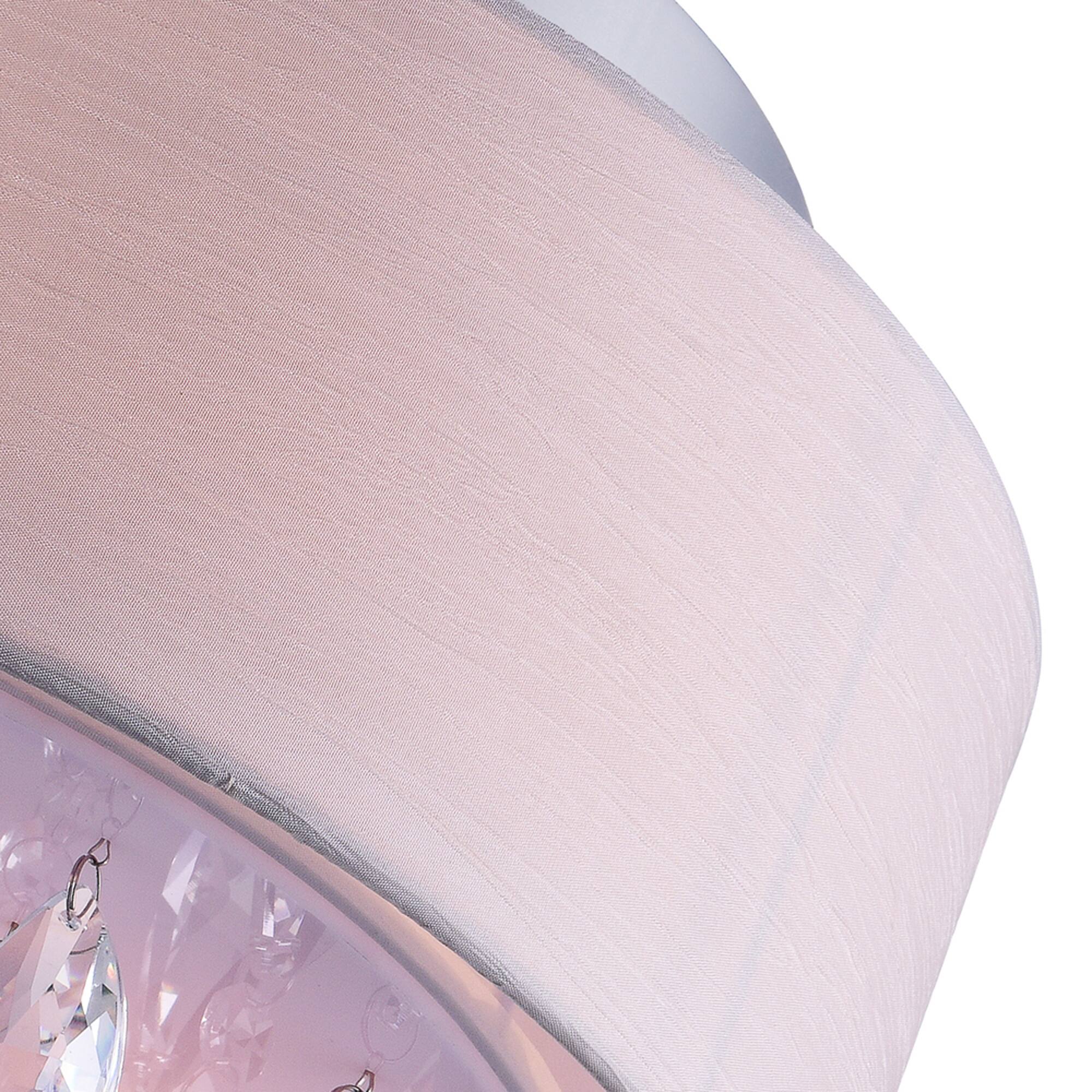 Left. CWI Lighting - Dash 3 Light Drum Shade Flush Mount With Chrome Finish - Chrome.