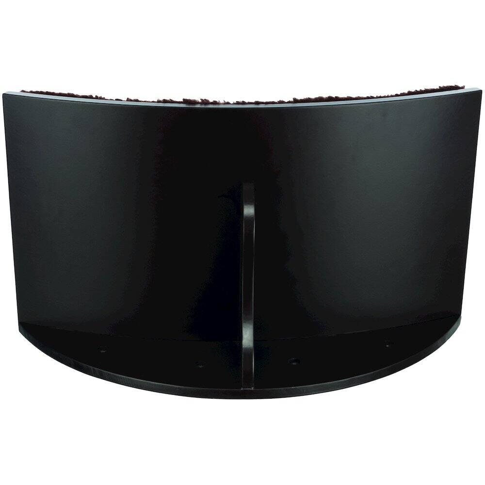 Alt View 1. TRIXIE - Lea Space Saving Wall Mounted Cat Perch with Soft Cushion - Espresso Brown.