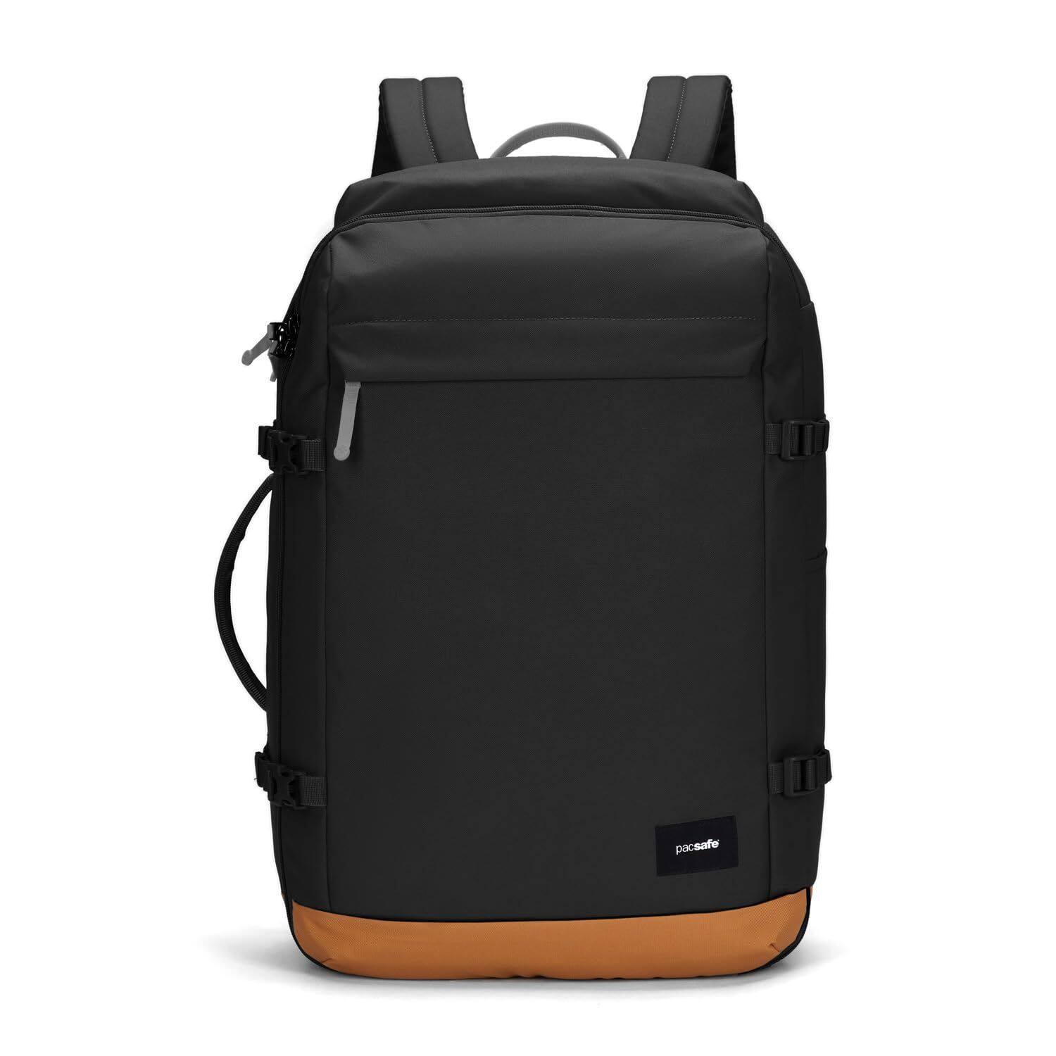 Front. Pacsafe - GO 44L Carry-on Backpack, Jet Black - Jet Black.