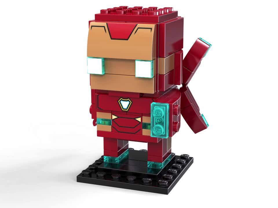 lego brickheadz iron man mk 50