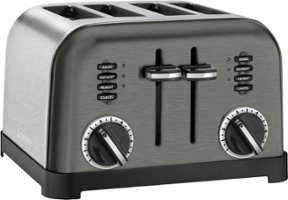 Cuisinart - Classic 4-Slice Wide-Slot Toaster - Black/Stainless - Angle_Zoom