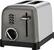 Left. Cuisinart - Classic 2-Slice Wide-Slot Toaster - Black/Stainless.