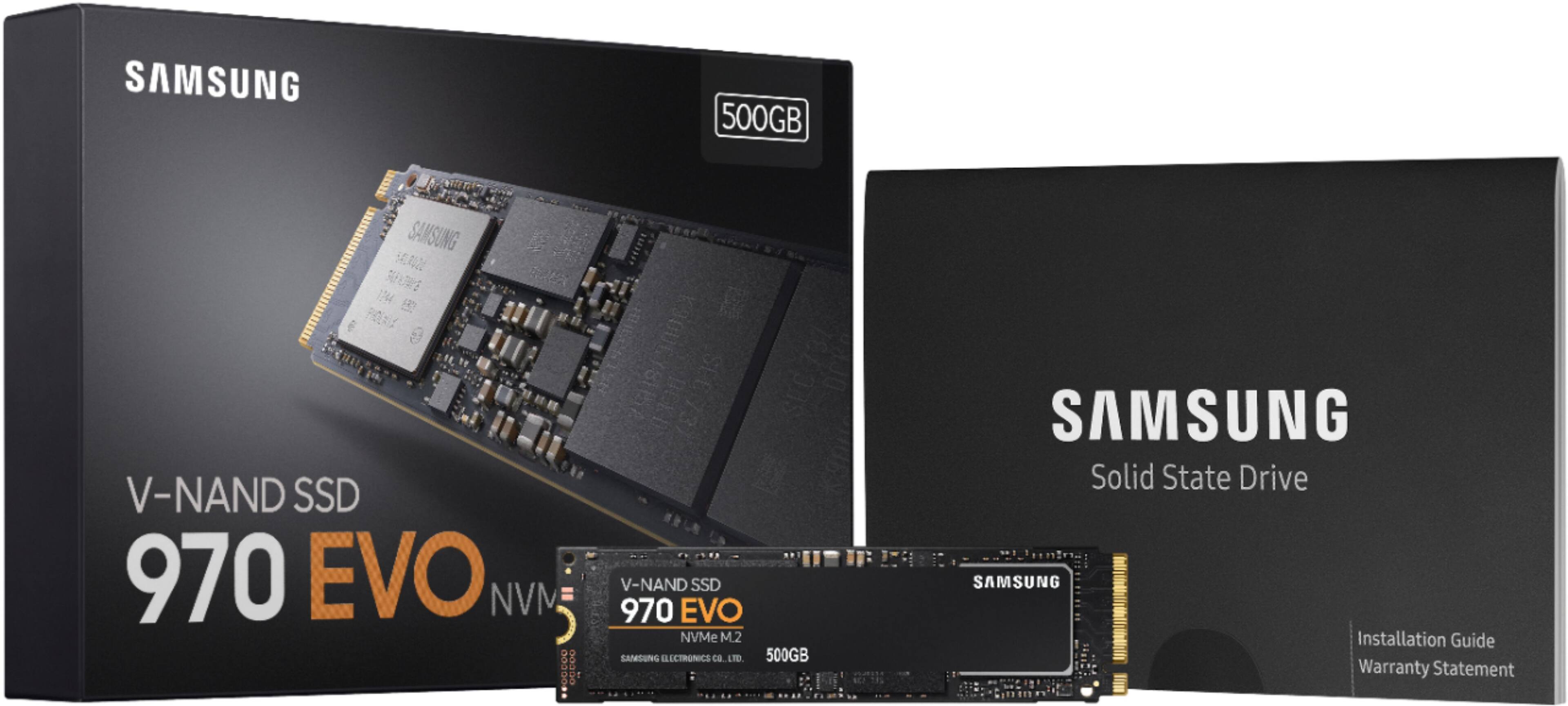 Alt View 15. Samsung - 970 EVO 500GB PCIe Gen 3 x4 NVMe Internal Solid State Drive with V-NAND Technology.