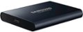 Alt View Zoom 11. Samsung - Geek Squad Certified Refurbished T5 1TB External USB Type C Portable Solid State Drive - Deep Black.