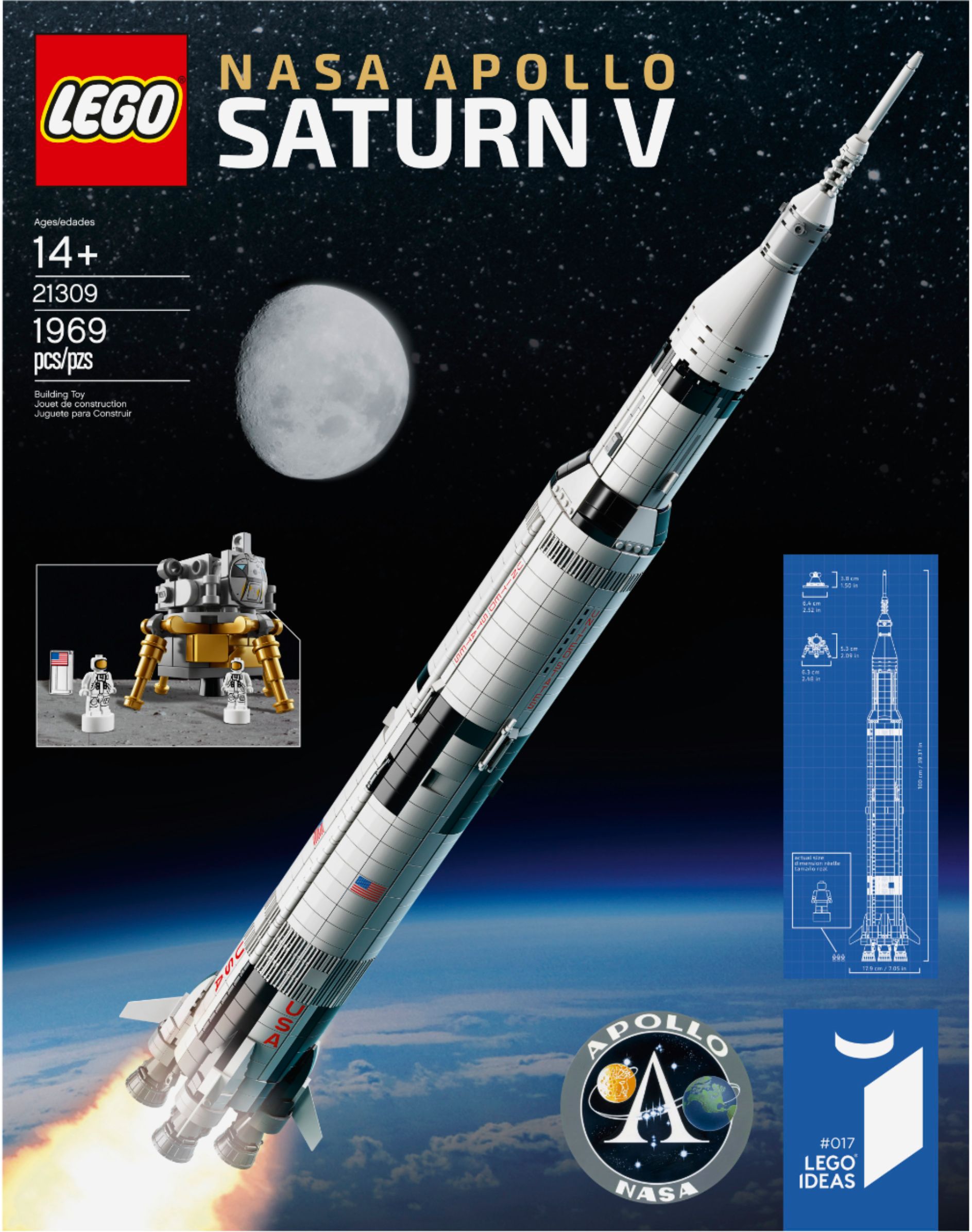 Buy: NASA Apollo Saturn V Building Set 21309 6197232