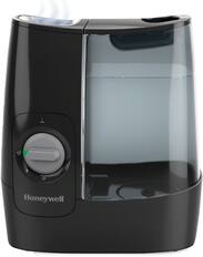 Front. Honeywell - HWM845 Warm Mist Humidifier with Essential oil cup, Filter Free - Black.