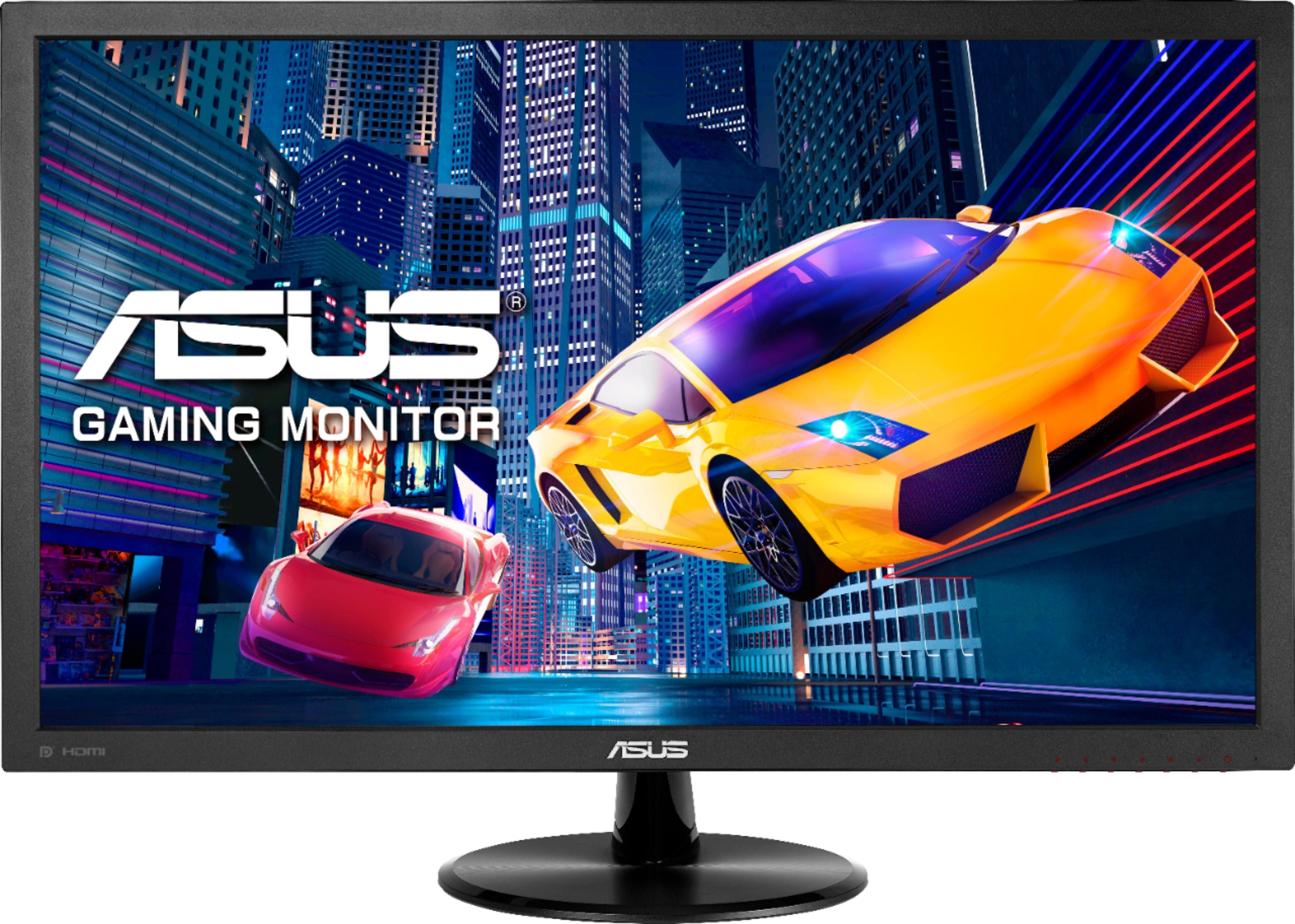 Front. ASUS - VP278QG 27" LED FHD FreeSync Monitor (HDMI, VGA) - Black.