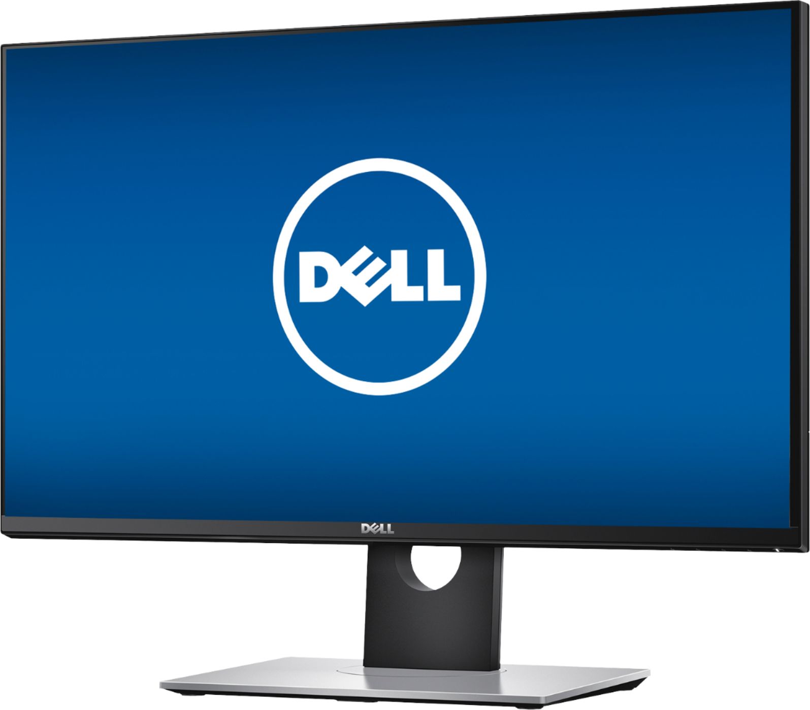 Left View: Dell - Geek Squad Certified Refurbished 27" LED QHD GSync Monitor - Black