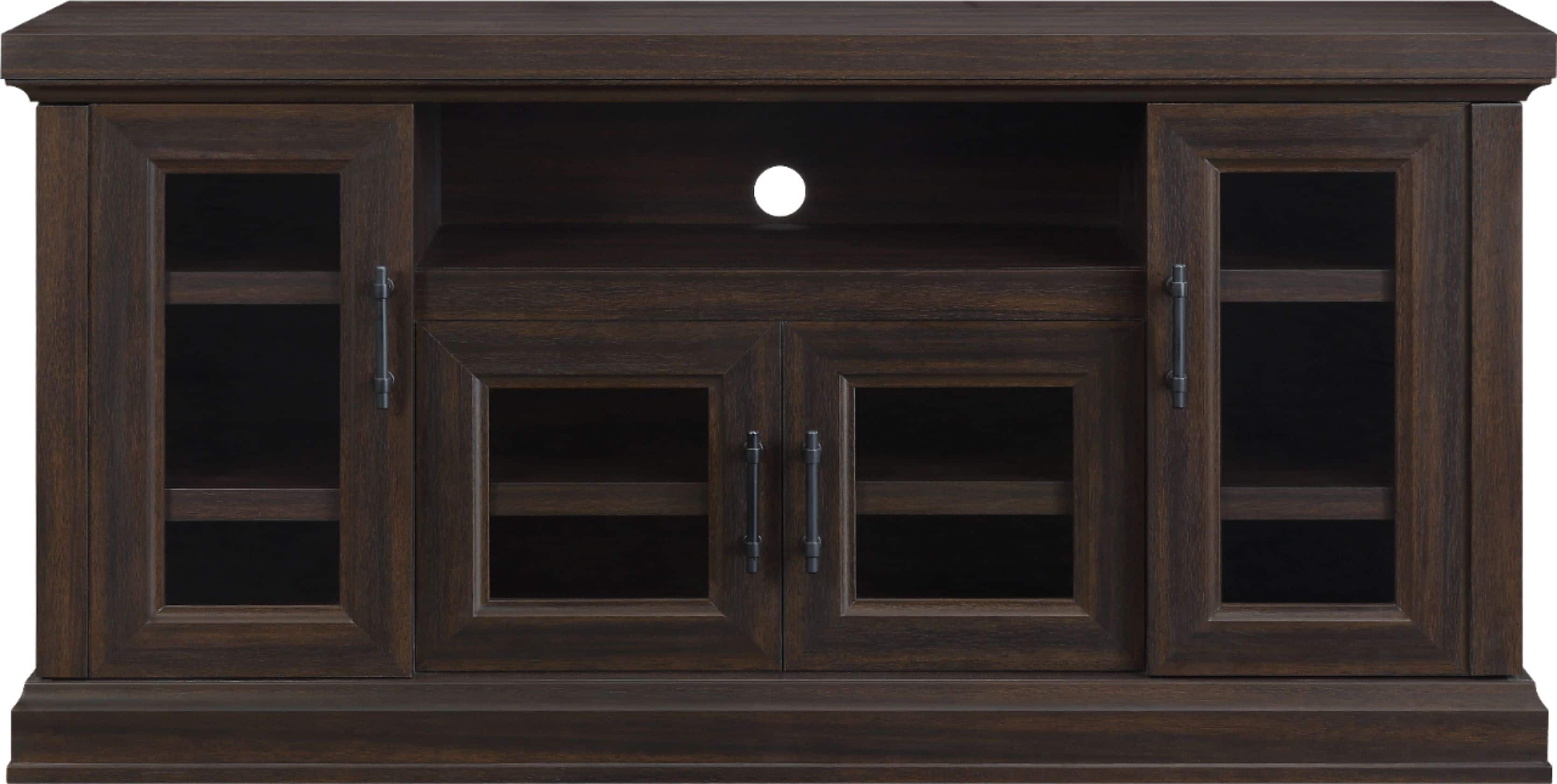 Front. Whalen Furniture - TV Cabinet for Most Flat-Panel TVs Up to 70" - Brown.