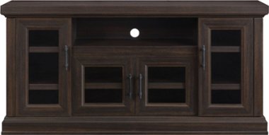 Whalen Furniture - TV Cabinet for Most Flat-Panel TVs Up to 70" - Brown - Front_Zoom