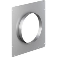 Thermador - 8" Round Front Plate for Select Downdraft Range Hoods - Silver - Angle_Zoom