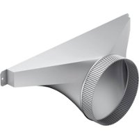 Thermador - 8" Round Side/Rear Transition for Select Downdrafts - Silver - Angle_Zoom
