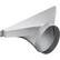 Angle. Thermador - 8" Round Side/Rear Transition for Select Downdrafts - Silver.