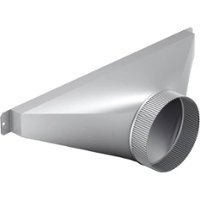 Thermador - 6" Round Side/Rear Transition for Select Downdrafts - Silver - Angle_Zoom