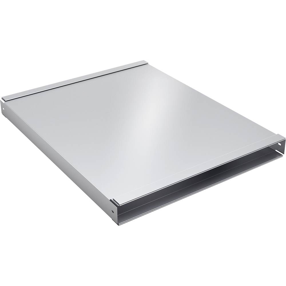 Angle View: Flexible Integral Blower for Bosch Downdraft Range Hoods - Stainless Steel