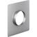 Angle. Thermador - 6" Round Front Plate for Select Downdraft Range Hoods - Silver.