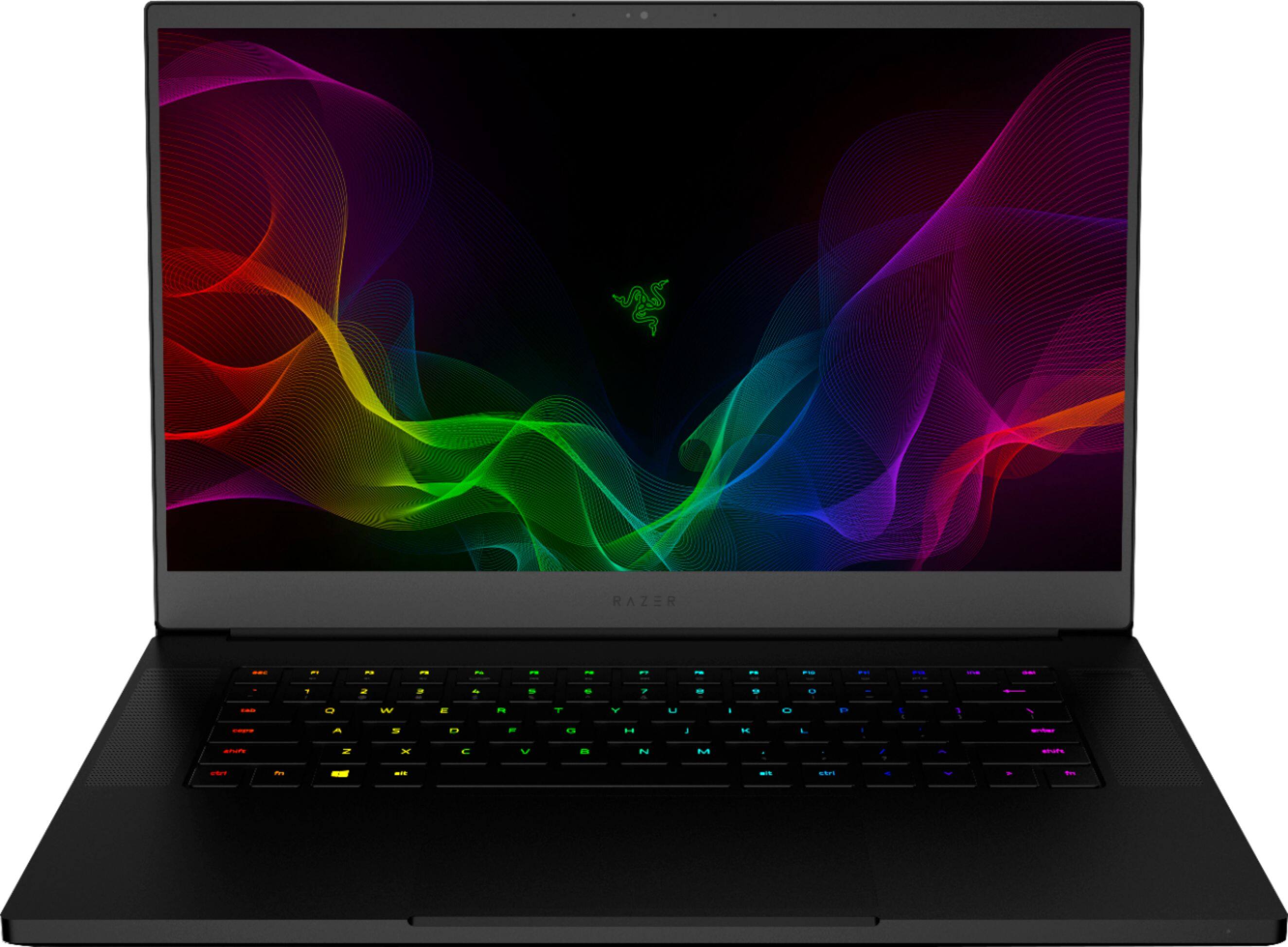 Front. Razer - Blade 15.6" Gaming Laptop - Intel Core i7 - 16GB Memory - NVIDIA GeForce GTX 1060 - 512GB Solid State Drive - Black CNC Aluminum.
