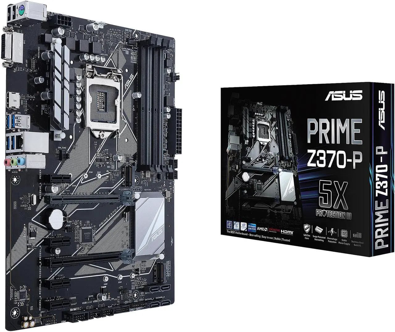 ASUS Prime Z370 P LGA 1151 (300 Series) Intel Z370 HDMI USB 3.1