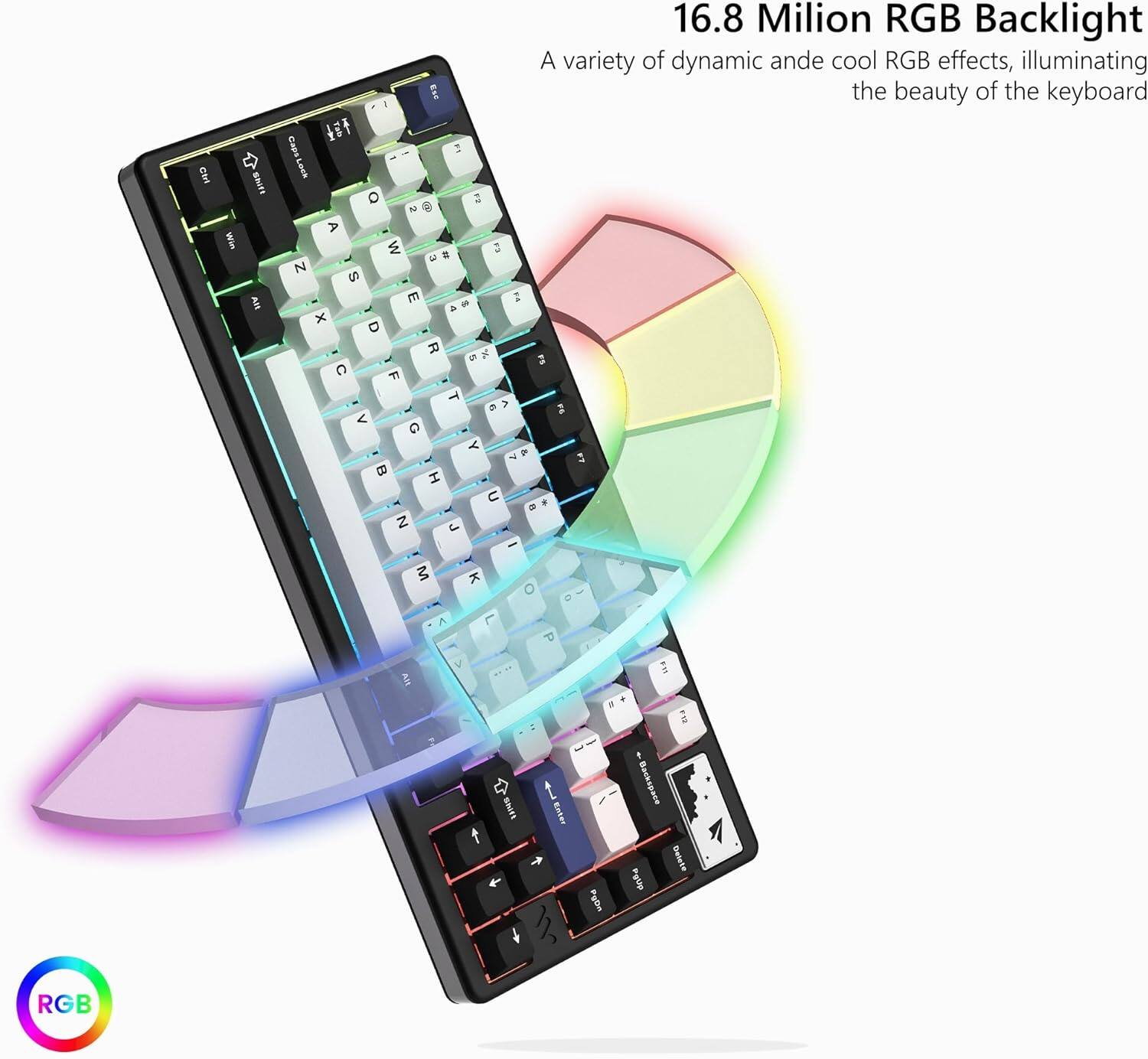 16.8 Million RGB Backlight  
A variety of dynamic and cool RGB effects, illuminating the beauty of the keyboard