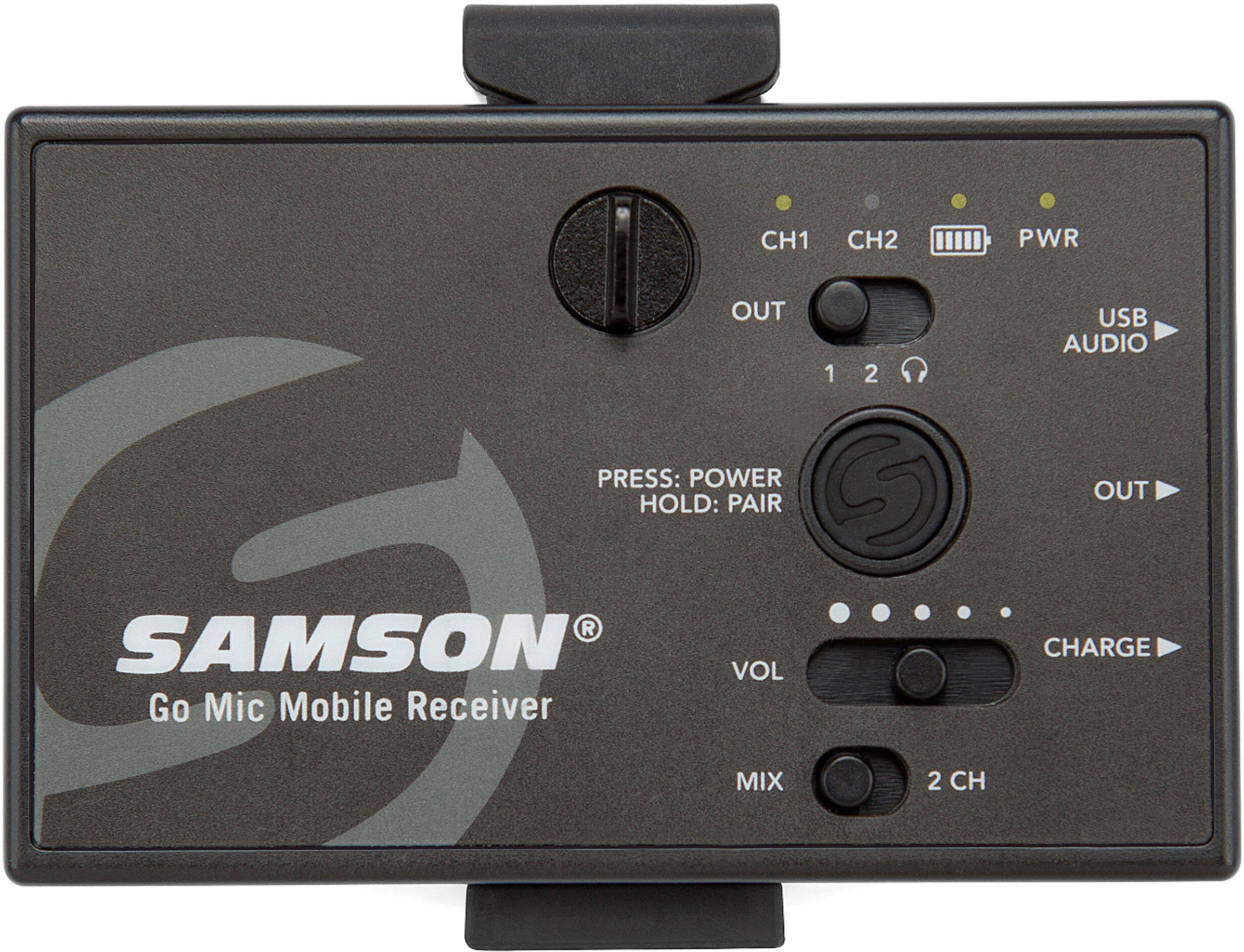 Alt View 15. Samson - Go Mic Mobile Lavalier Wireless Microphone System - Black.