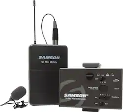 Samson - Go Mic Mobile Lavalier Wireless Microphone System - Black - Left_Zoom