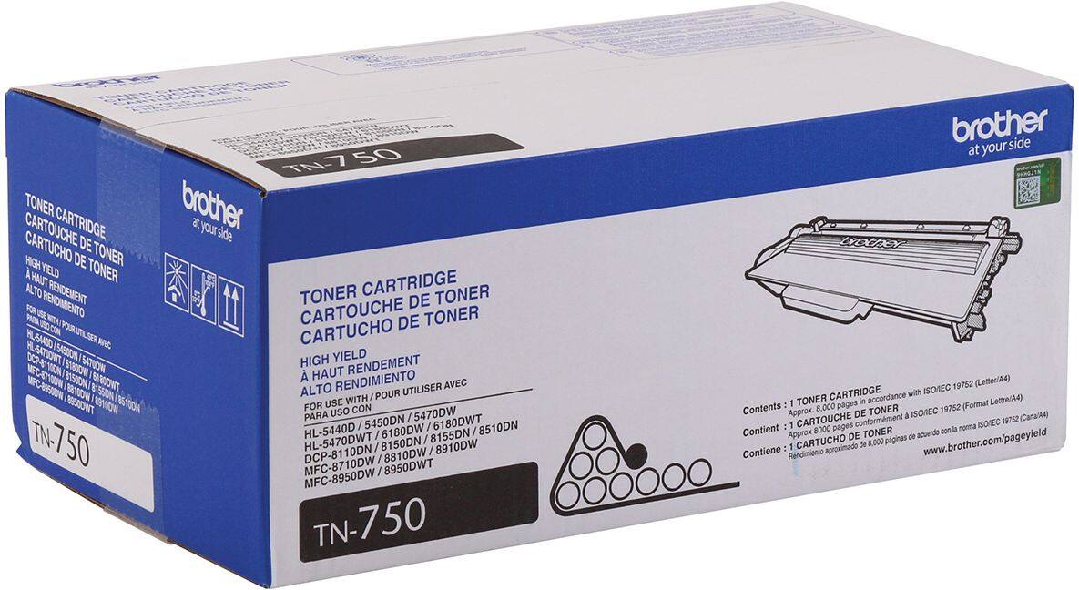Alt View 12. Brother - TN750 High-Yield Toner Cartridge - Black.