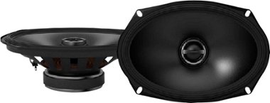 Alpine - S-Series 6" x 9" 2-Way Car Speakers with Carbon Fiber Reinforced Plastic Cones (Pair) - Black - Front_Zoom