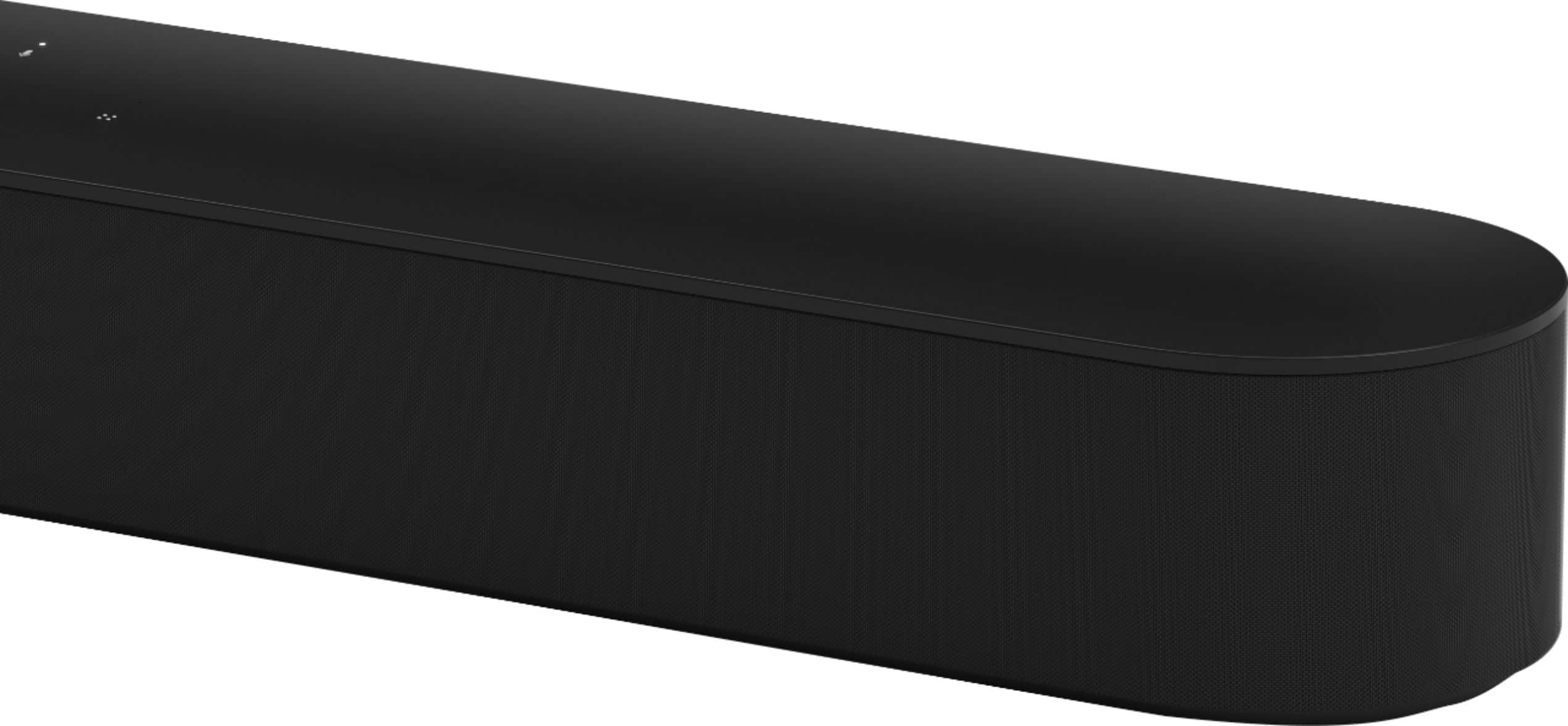 Left. Sonos - Beam Soundbar with Voice Control built-in - Black.