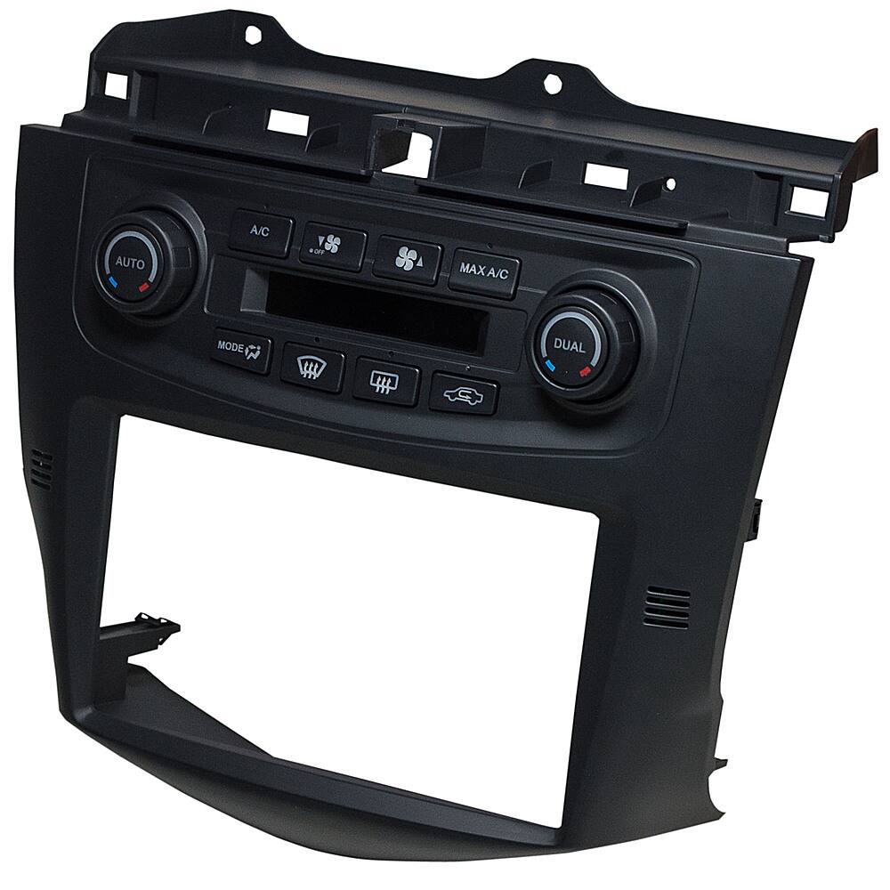 Left. PAC - Integrated Radio Replacement Dash Kit with Climate and Steering Wheel Controls for Select Honda Accord Vehicles - Black.