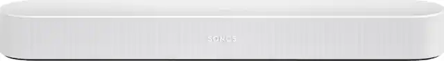 Front. Sonos - Beam Soundbar with Voice Control built-in - White.