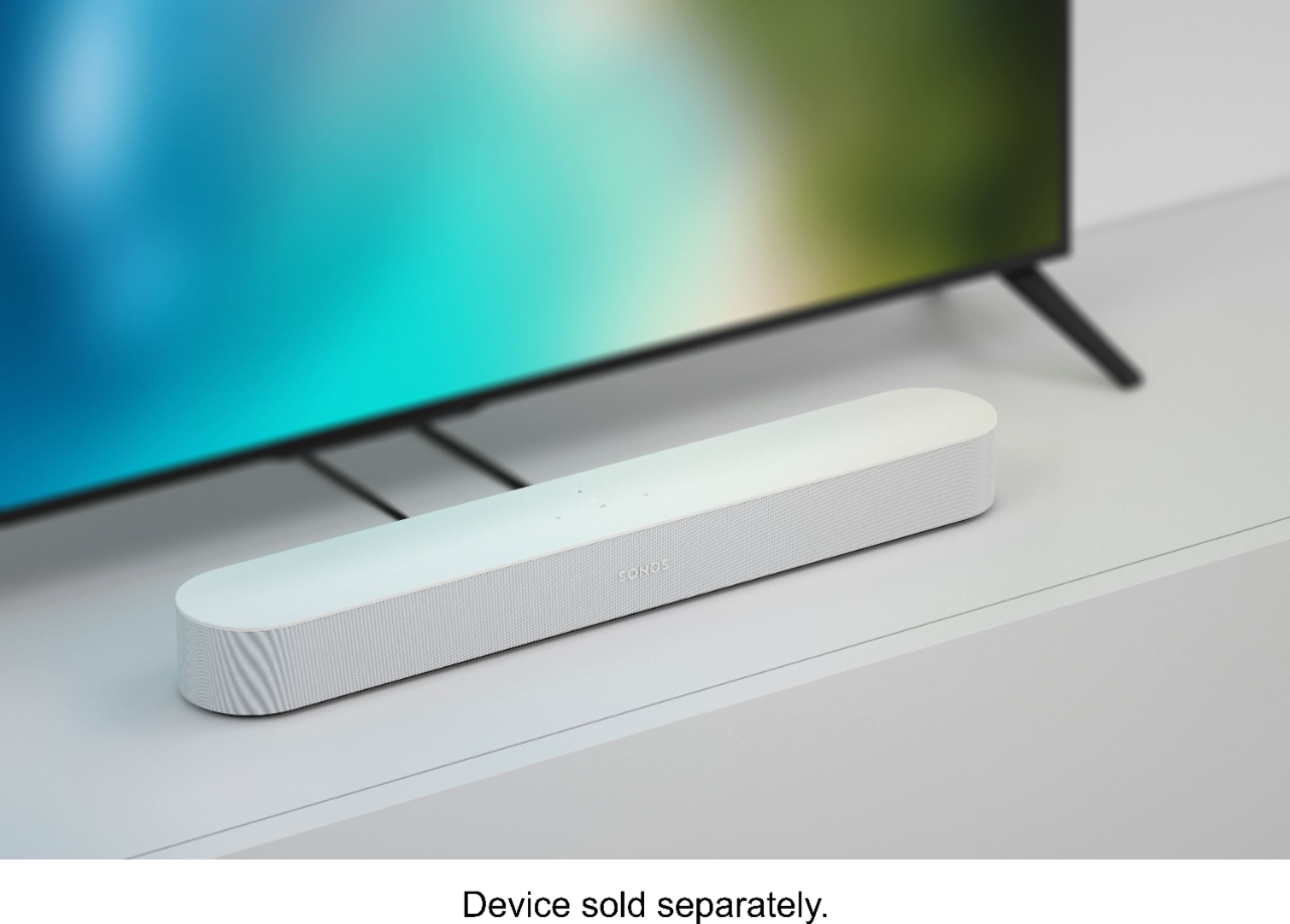 Alt View 14. Sonos - Beam Soundbar with Voice Control built-in - White.