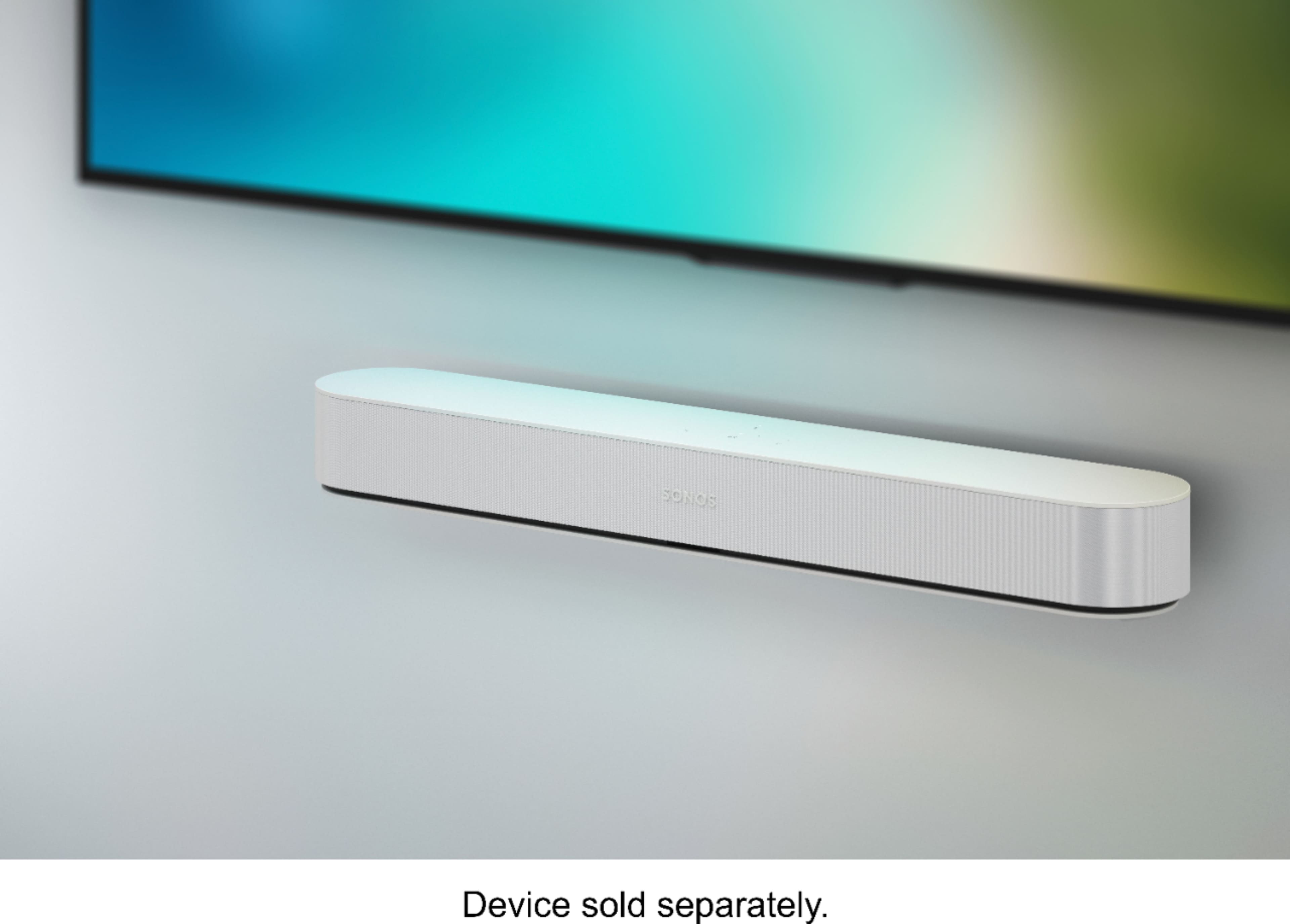 Alt View 15. Sonos - Beam Soundbar with Voice Control built-in - White.