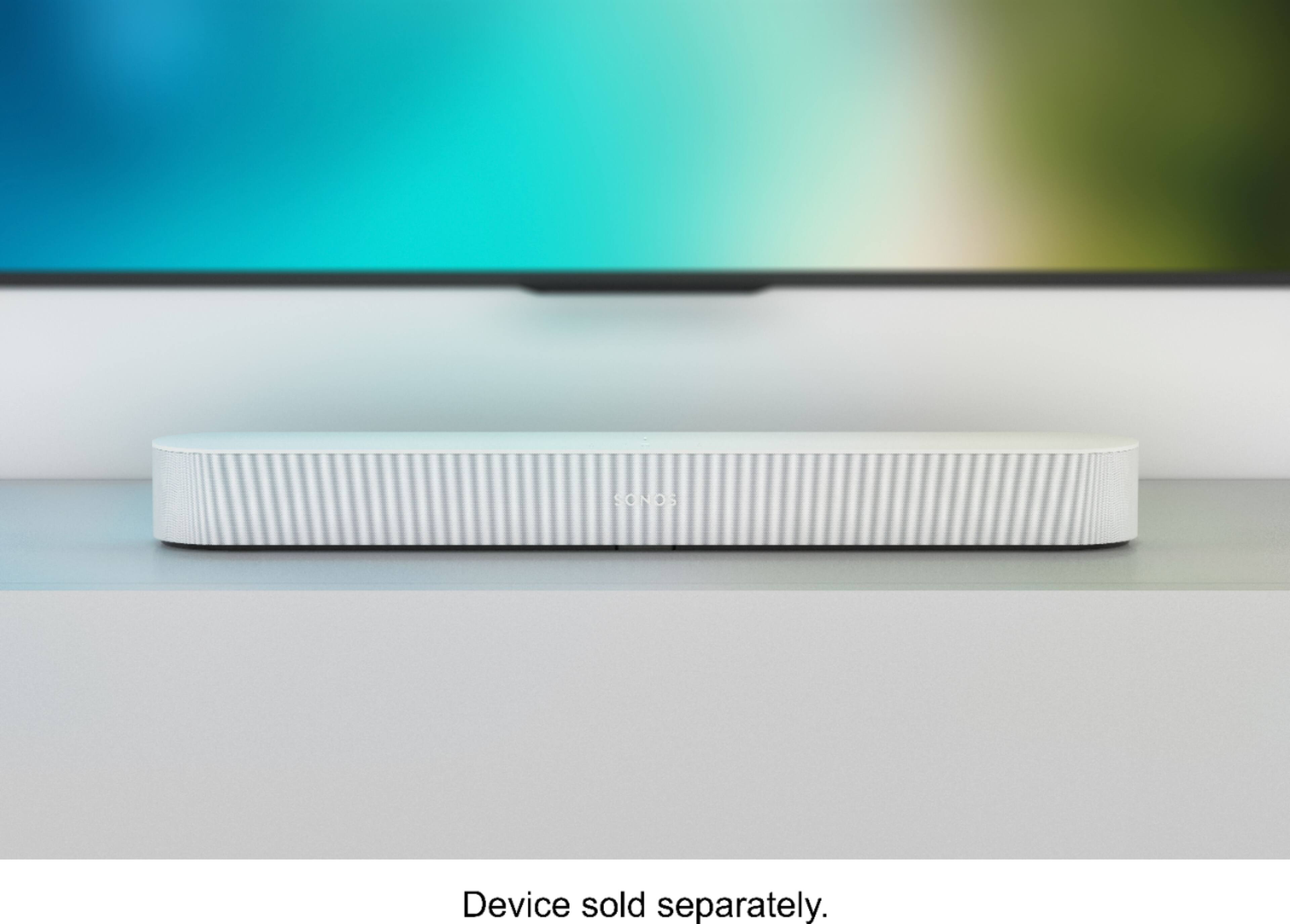Alt View 17. Sonos - Beam Soundbar with Voice Control built-in - White.