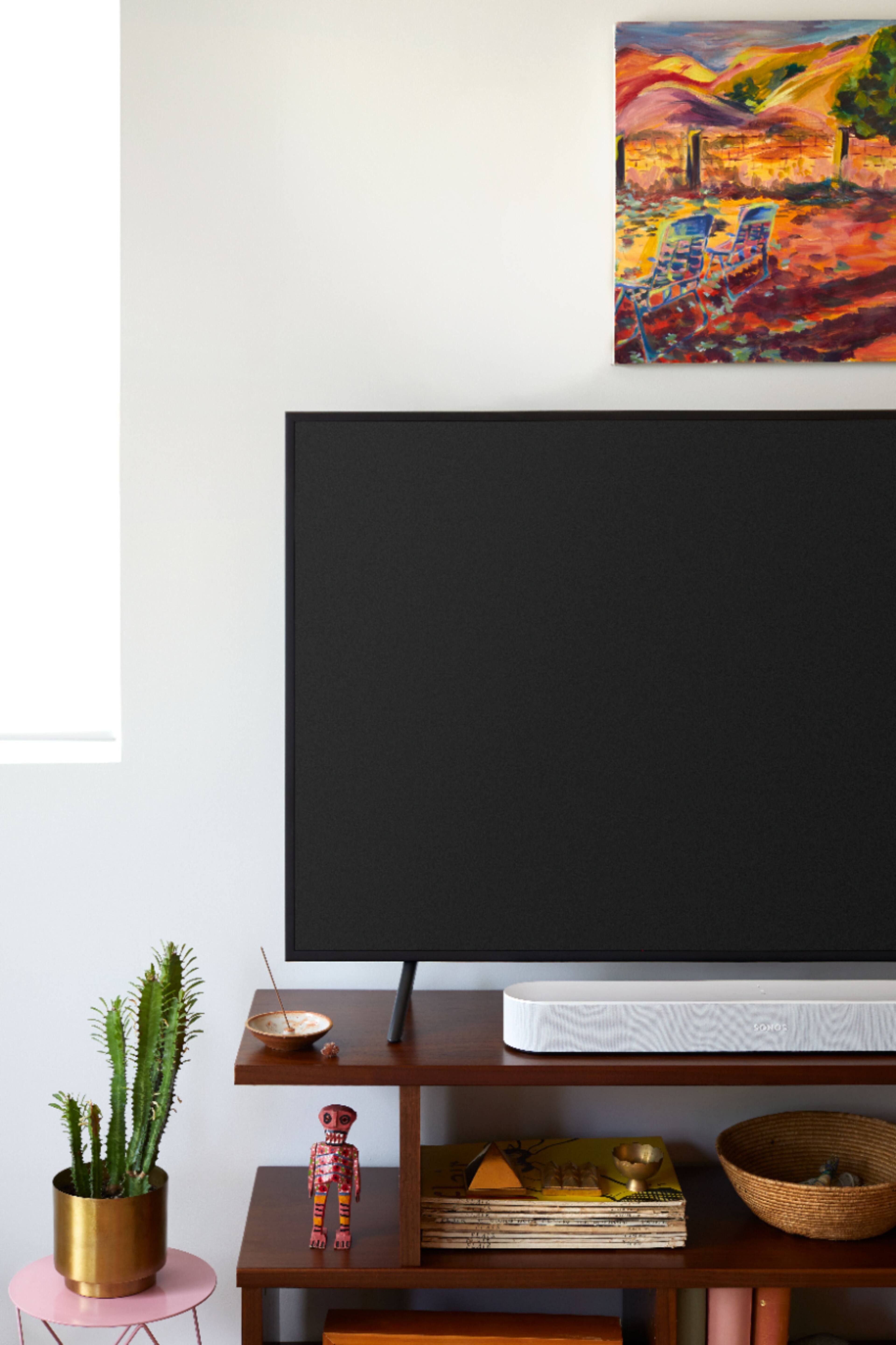 Alt View 21. Sonos - Beam Soundbar with Voice Control built-in - White.