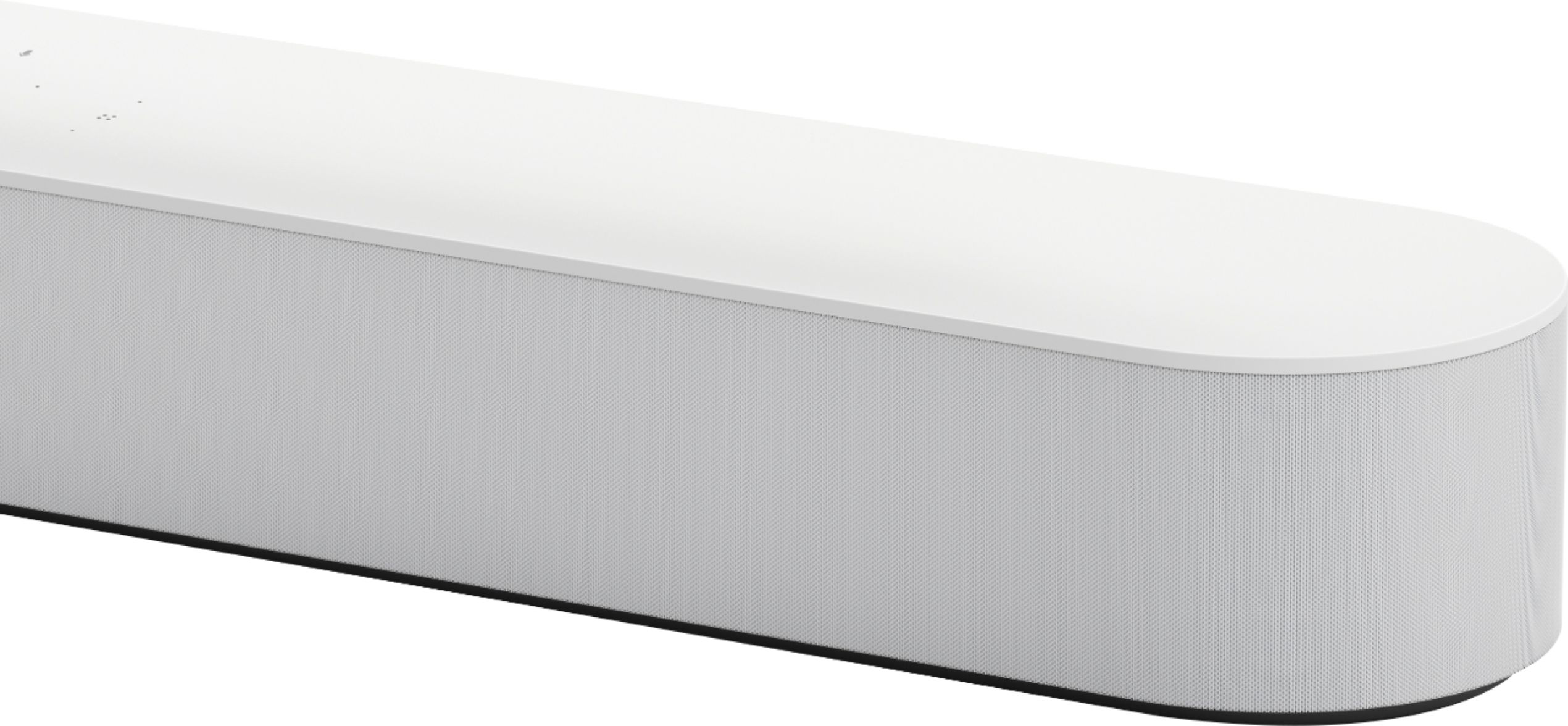 Left View: Sonos - Beam Soundbar with Voice Control built-in - White
