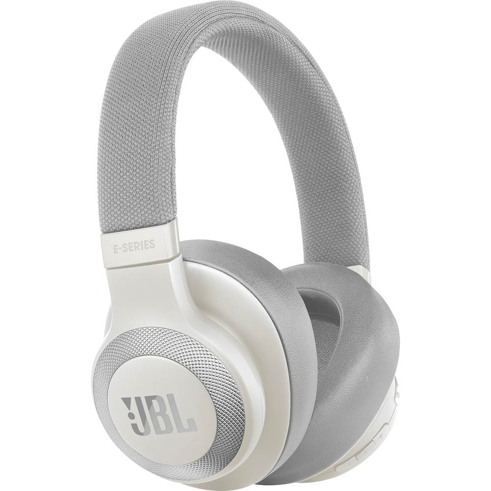 forkæle kalender administration JBL E65BTNC Wireless Noise-Cancelling Over-the-Ear Headphones White  JBLE65BTNCWHT - Best Buy