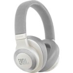 Angle Zoom. JBL - E65BTNC Wireless Noise-Cancelling Over-the-Ear Headphones - White.