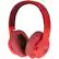 Left. JBL - E55BT Wireless Over-the-Ear Headphones - Red.