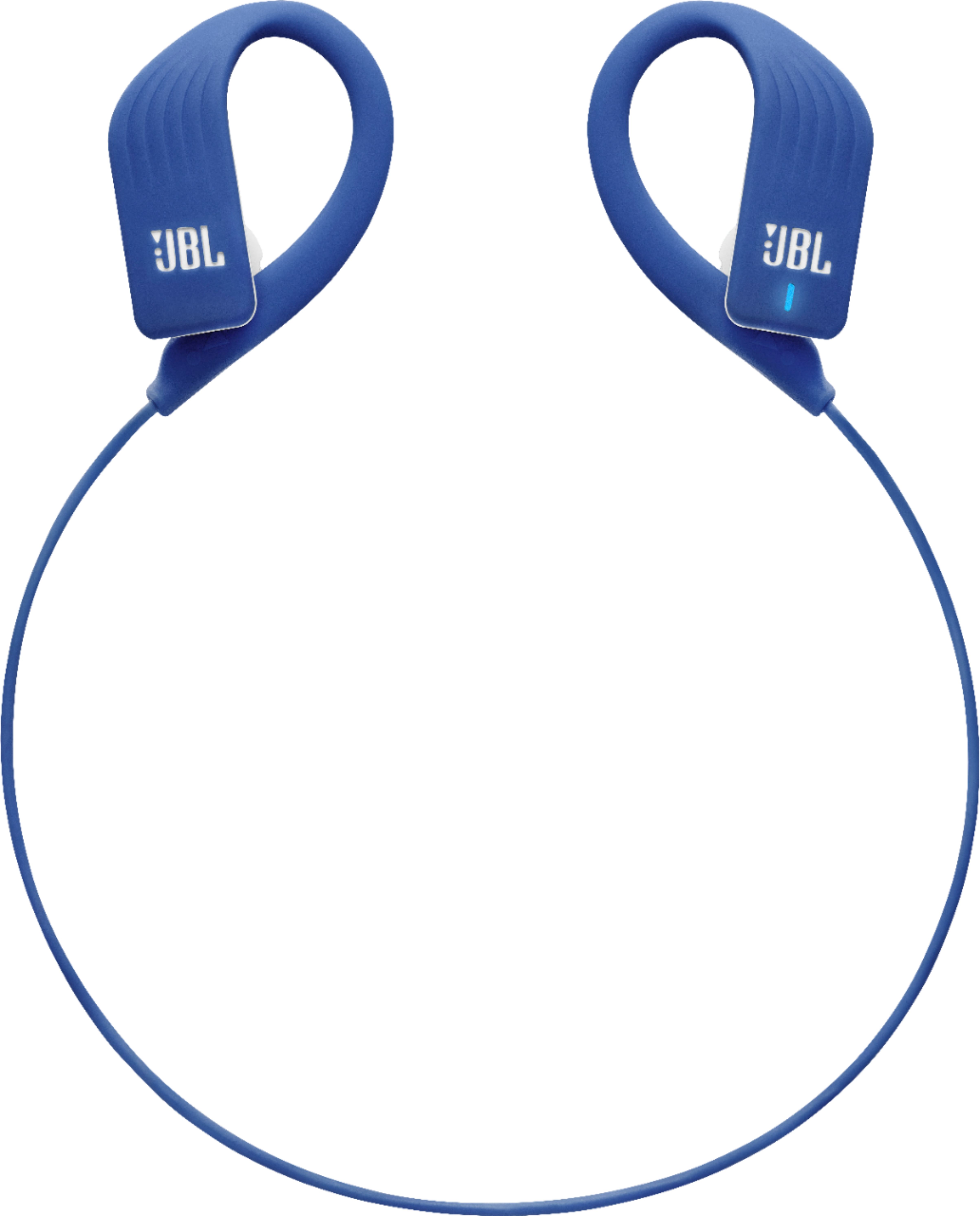 Angle View: JBL - Endurance Sprint Wireless In-Ear Headphones - Blue