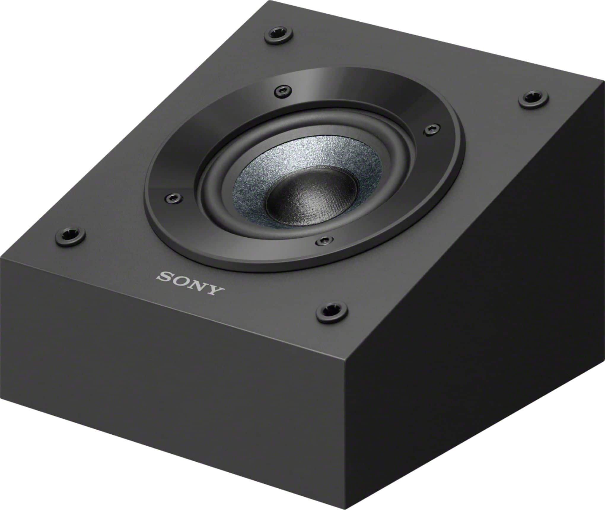 Left. Sony - 4" Dolby Atmos Enabled Elevation Speakers (Pair) - Black.
