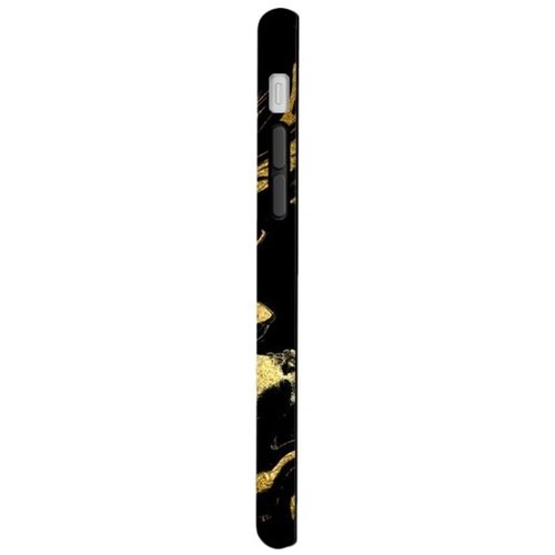 strongfit designers black and gold luxury marble case for apple iphone 7 plus and 8 plus - gold/black