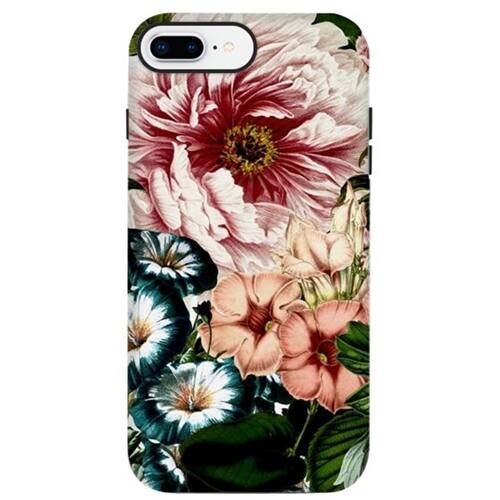 Front. ArtsCase - StrongFit Designers Vintage Peony and Little Bell Case for Apple® iPhone® 7 Plus and 8 Plus - Pink/Green.