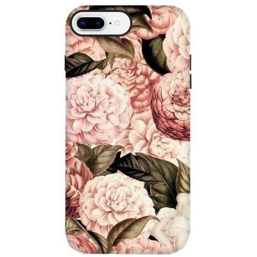 strongfit designers pink vintage camelia pattern case for apple iphone 7 plus and 8 plus - pink/brown strongfit designers pink vintage camelia pattern case for apple iphone 7 plus and 8 plus - pink/brown