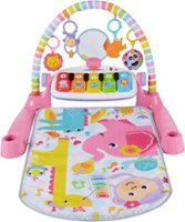 Fisher-Price - Deluxe Kick & Play Piano Gym - Pink/Yellow/White - Front_Zoom