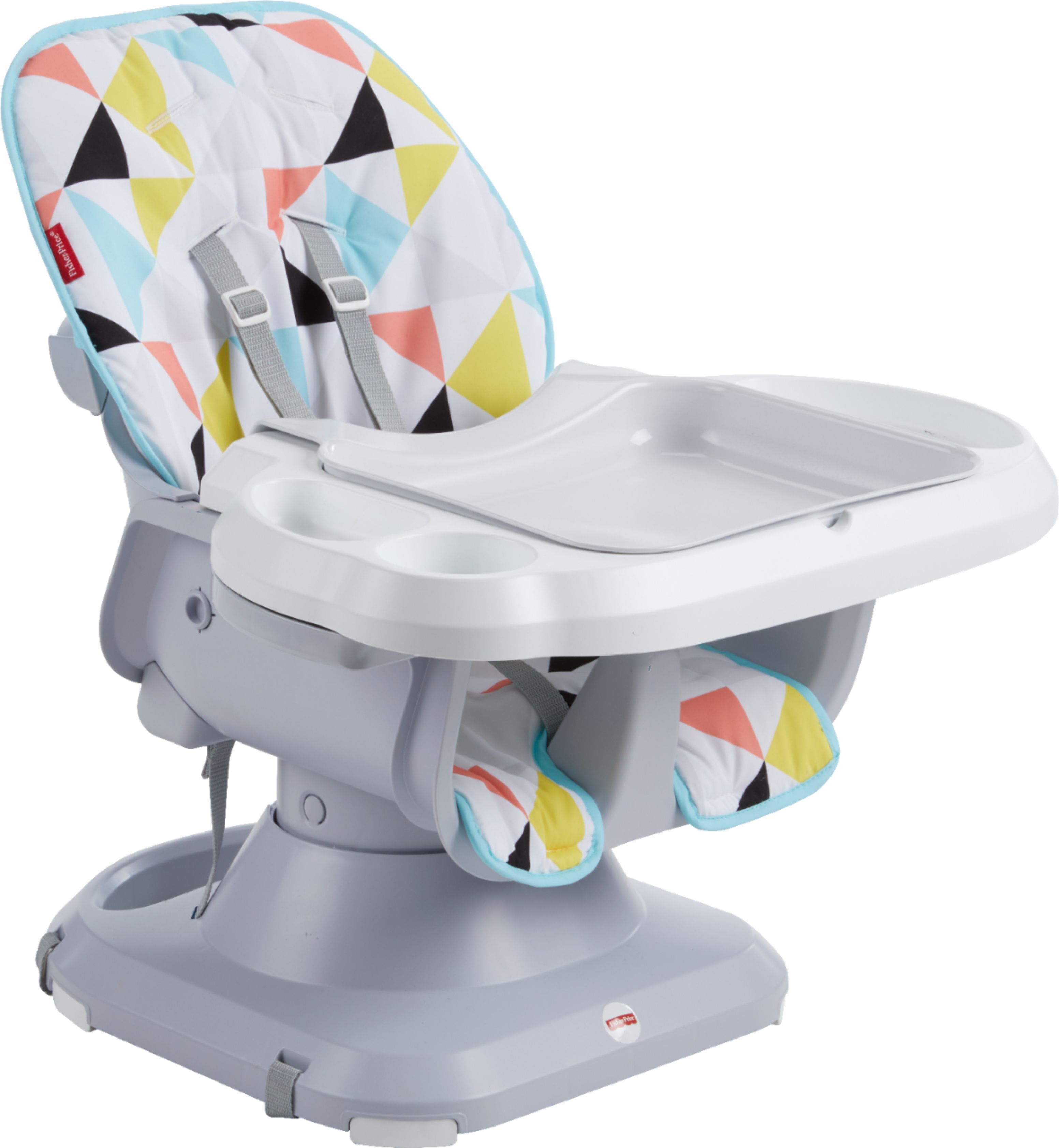 Customer Reviews Fisher Price SpaceSaver High Chair Gray Multi FLG95   6253690 Rd 