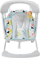 Fisher-Price - Deluxe Take-Along Swing & Seat - White/Blue/Black/Yellow - Front_Zoom