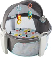 Fisher-Price - On-the-Go Baby Dome - Gray/White/Yellow/Blue/Orange/Black - Front_Zoom